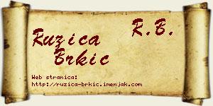 Ružica Brkić vizit kartica